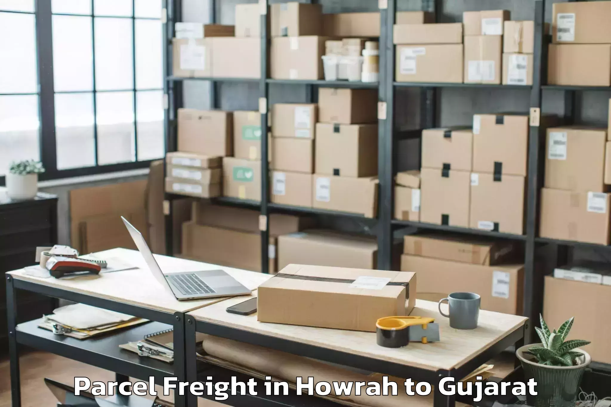 Professional Howrah to Waghodia Parcel Freight